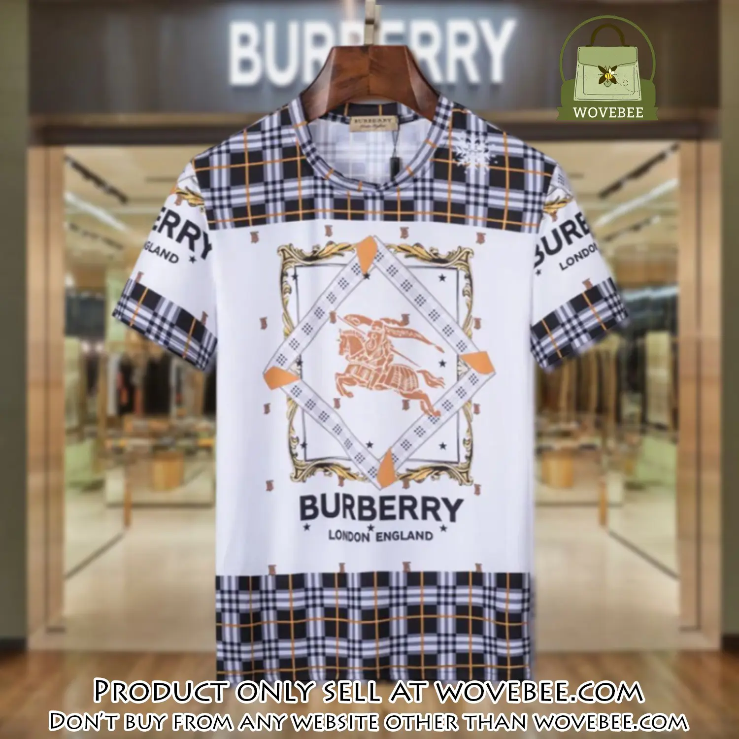 Burberry london england luxury brand tshirt outfit for men women wvb0241019
